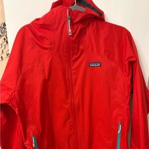 Patagonia Jacket Womens Large Red Torrentshell Lightweight Hood